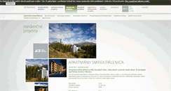 Desktop Screenshot of apartmanysmrek.sk